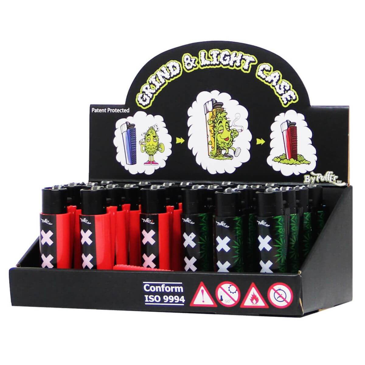 Clipper Amsterdam XXX Feuerzeug mit integriertem Mahlwerk (22 Stück/Display)