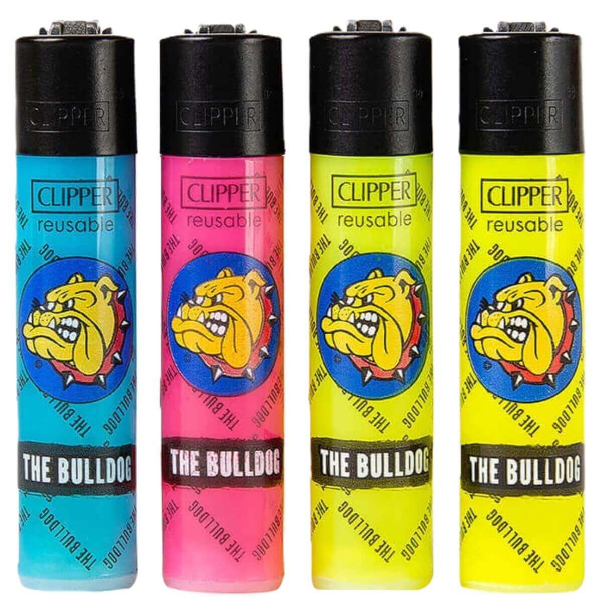 Clipper The Bulldog Feuerzeuge Markenmuster (48 Stück/Display)