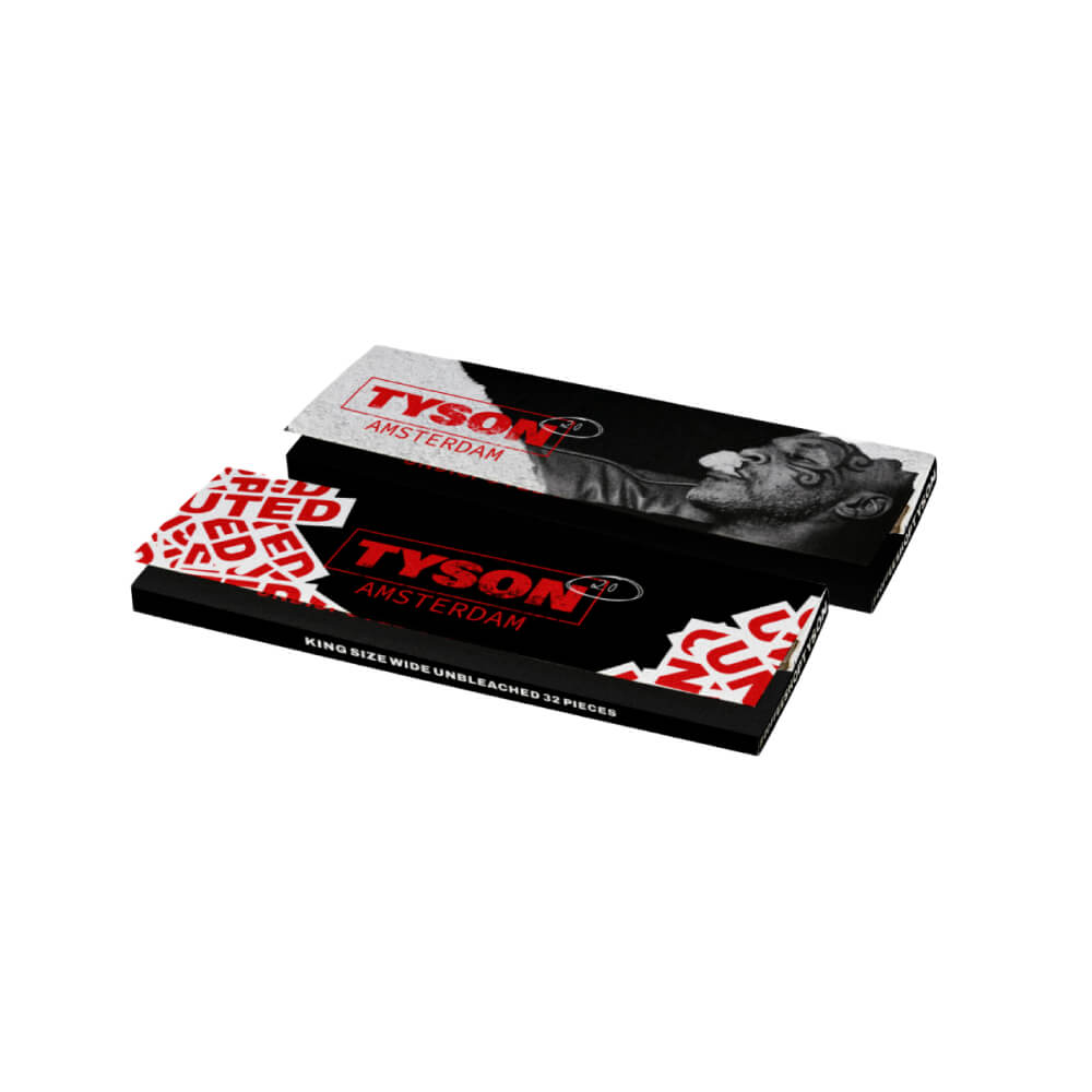 Tyson 2.0 Amsterdam Undisputed King Size Slim Bleached Rolling Papers (32 Stück/Display)