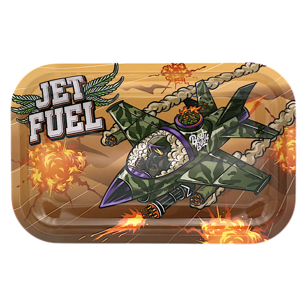 Best Buds Jet Fuel Metall-Drehunterlage, mittelgroß (17,6–27,5 cm)