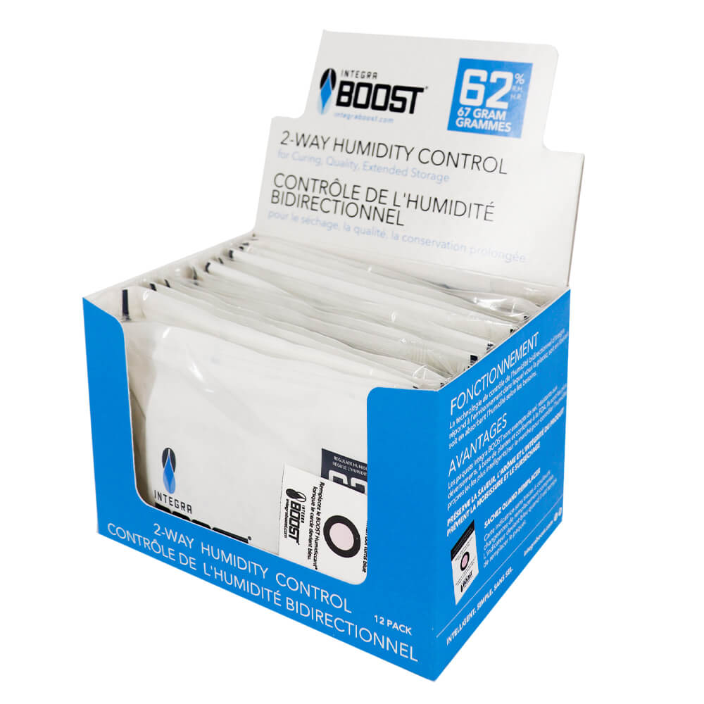 Integra Boost 2-Wege-Feuchtigkeitsregulierung 62 % RH 67 Gramm (12 Stück/Display)