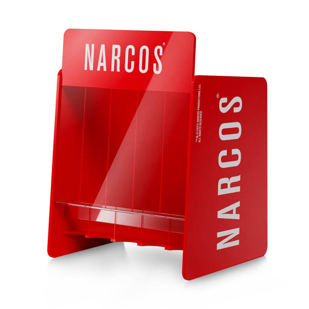 Narcos-Display für Zigarettenpapier