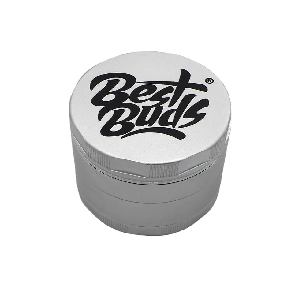Best Buds Mighty Aluminium Grinder Silber 4-teilig (60 mm)