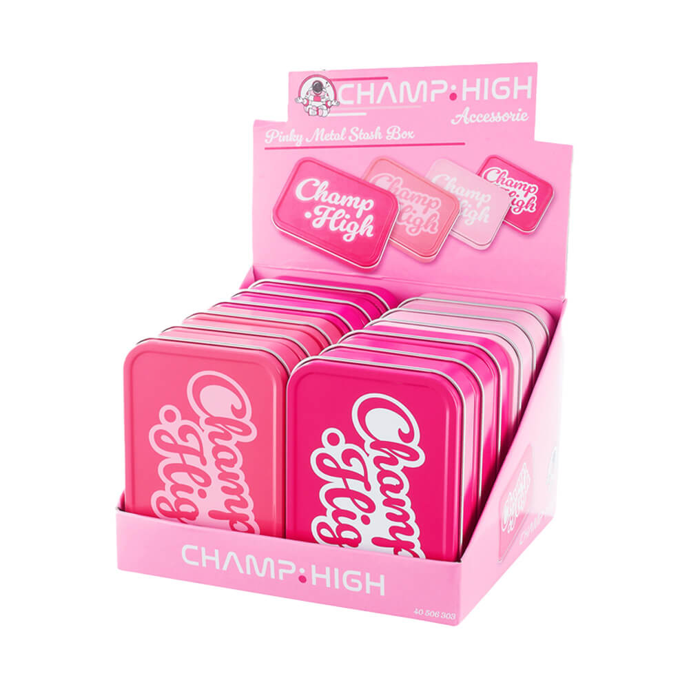 Champ High Pinky Metall-Aufbewahrungsbox (12 Stück/Display)