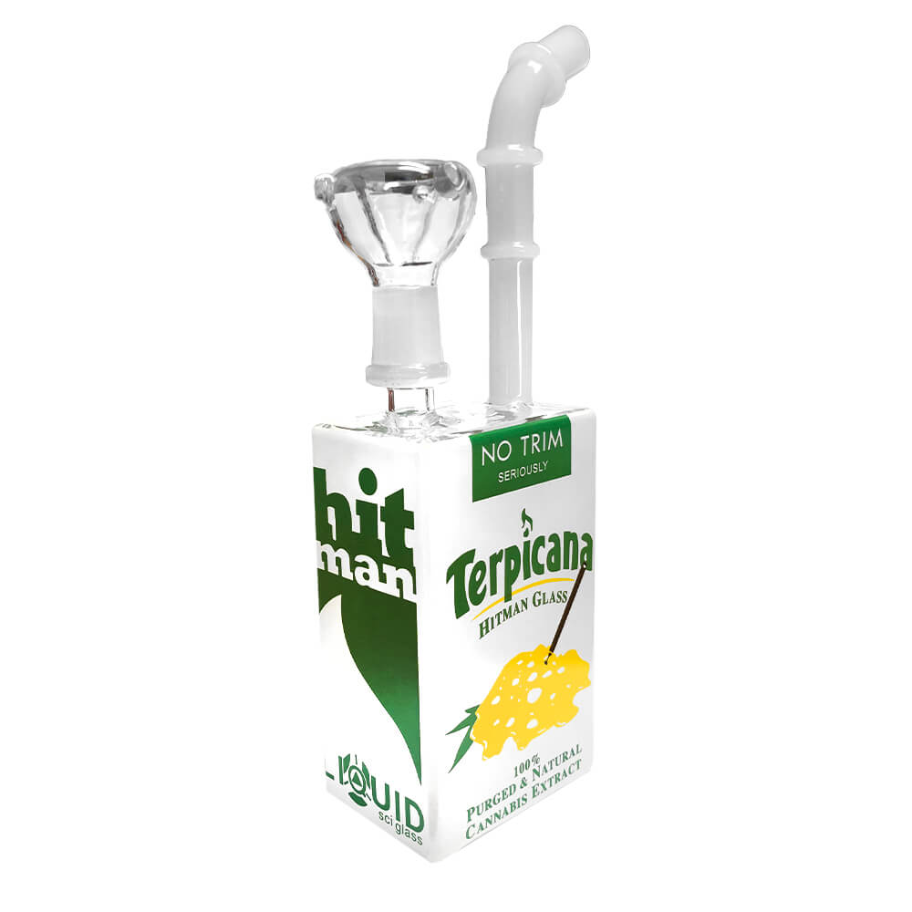 Orangensaft-Glasbong 19 cm