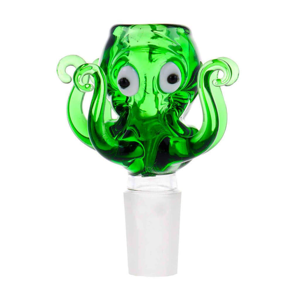 Grüner Oktopus-Bong-Glaskopf 18 mm