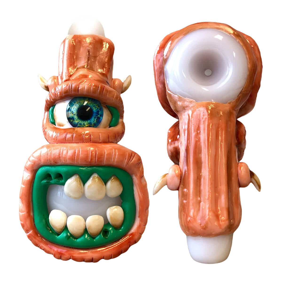 Zahnloser Krabben-Glaspfeife Monster Edition 14 cm