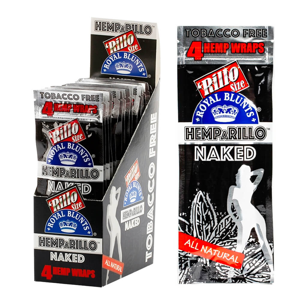 Hemparillo Hanf-Wraps Naked x4 Blunts (15 Packungen/Display)