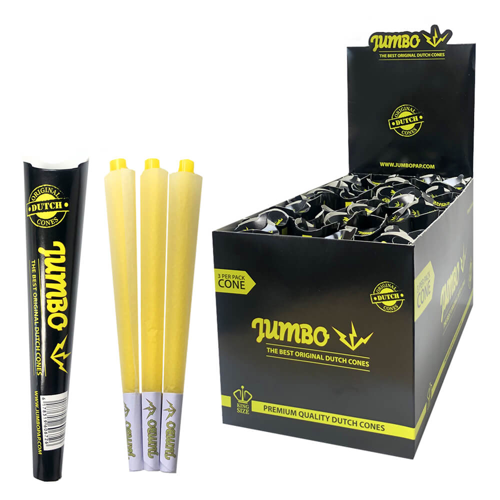 Jumbo King Size schwarze Eistüten, 3 Stück pro Packung (32 Stück/Display)