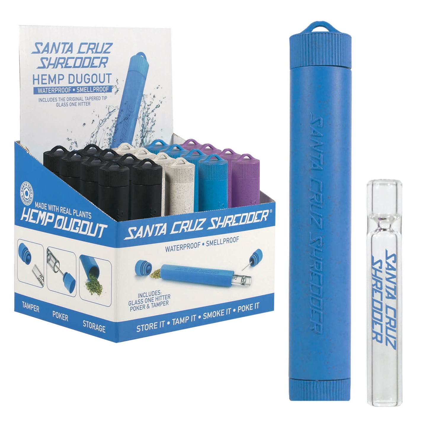 Santa Cruz Hemp Dogout wasserdicht und geruchsdicht (12 Stück/Display)