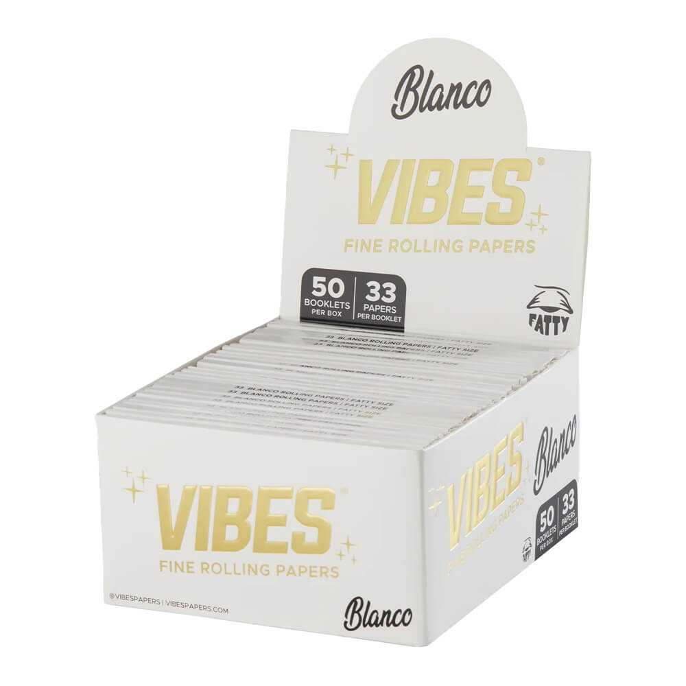 VIBES Rolling Papers Fatty Blanco Ultra Wide (50 Stück/Display)