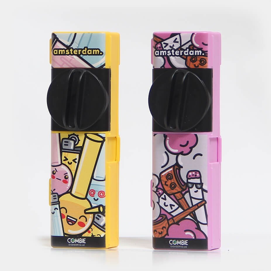 Combie All-In-One Taschengrinder „Let's smoke“ (10 Stück/Display)