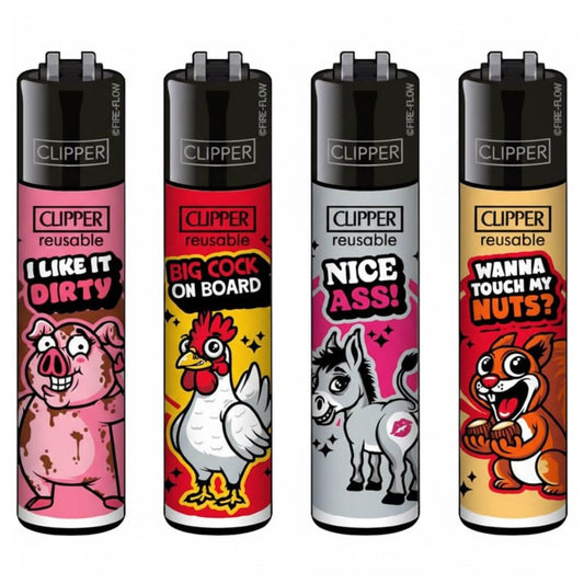 Clipper Feuerzeuge Klassische sexy Tiere (48 Stück/Display)