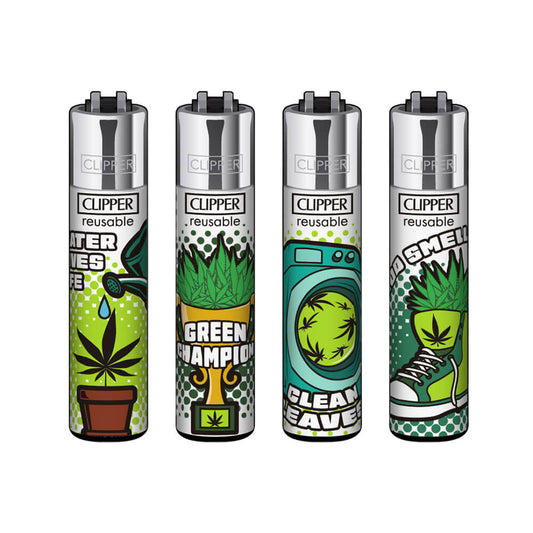 Clipper Feuerzeuge Classic Weed Status (48 Stück/Display)