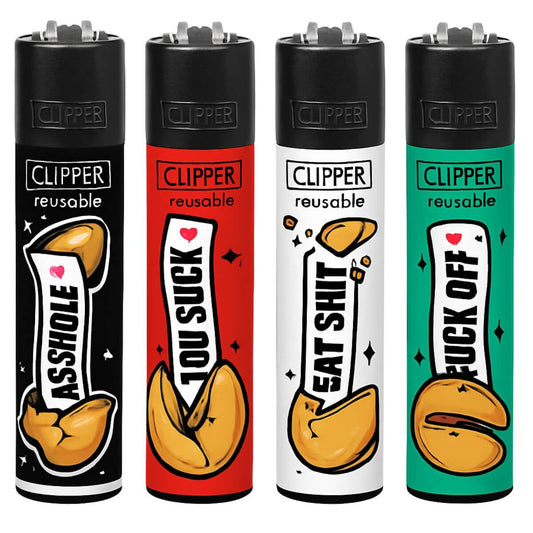 Clipper Feuerzeuge Klassische Glückskekse (48 Stück/Display)