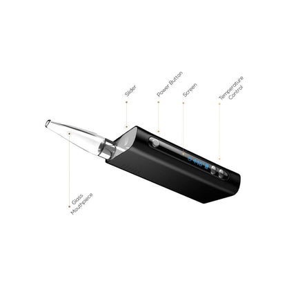 Flowermate V5.0s Mini Pro Vaporizer für getrocknete Kräuter, Schwarz