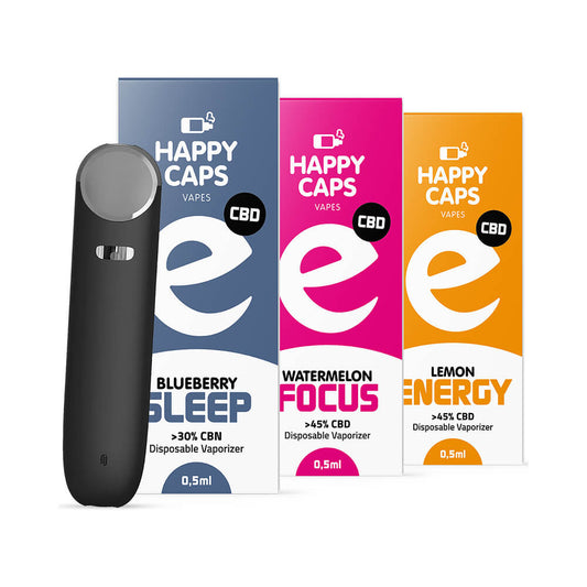 Happy Caps Einweg-Vaporizer 0,5 ml (5 Stück/Display)