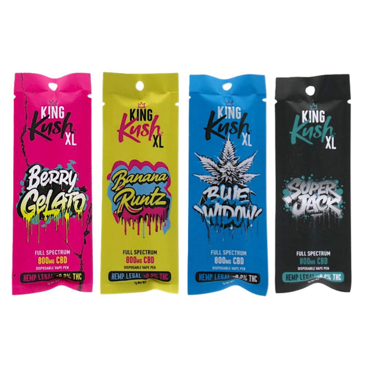 King Kush XL 800mg CBD Einweg-Vape-Pen 1ml (10 Stück/Display)