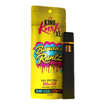 King Kush XL 800mg CBD Einweg-Vape-Pen 1ml (10 Stück/Display)