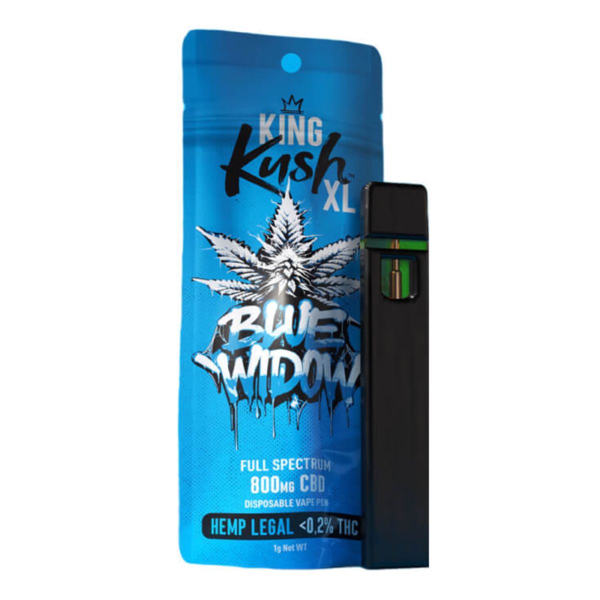 King Kush XL 800mg CBD Einweg-Vape-Pen 1ml (10 Stück/Display)
