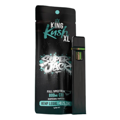 King Kush XL 800mg CBD Einweg-Vape-Pen 1ml (10 Stück/Display)