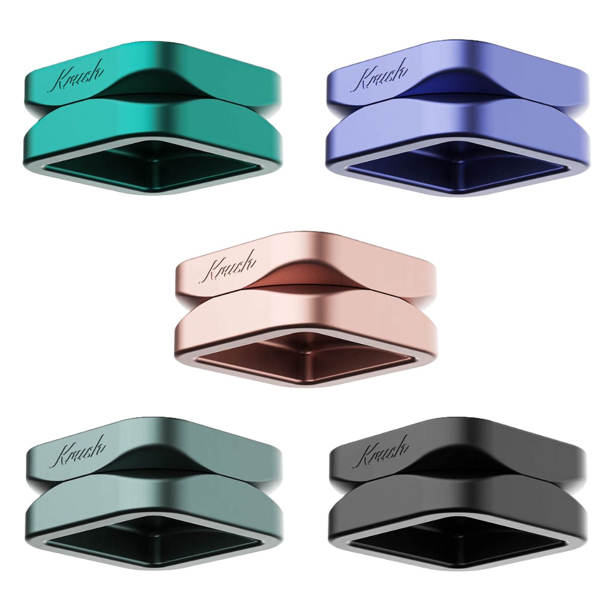 Krush Kube 2.0 XL Aluminium-Grinder, 2-teilig, 75 mm