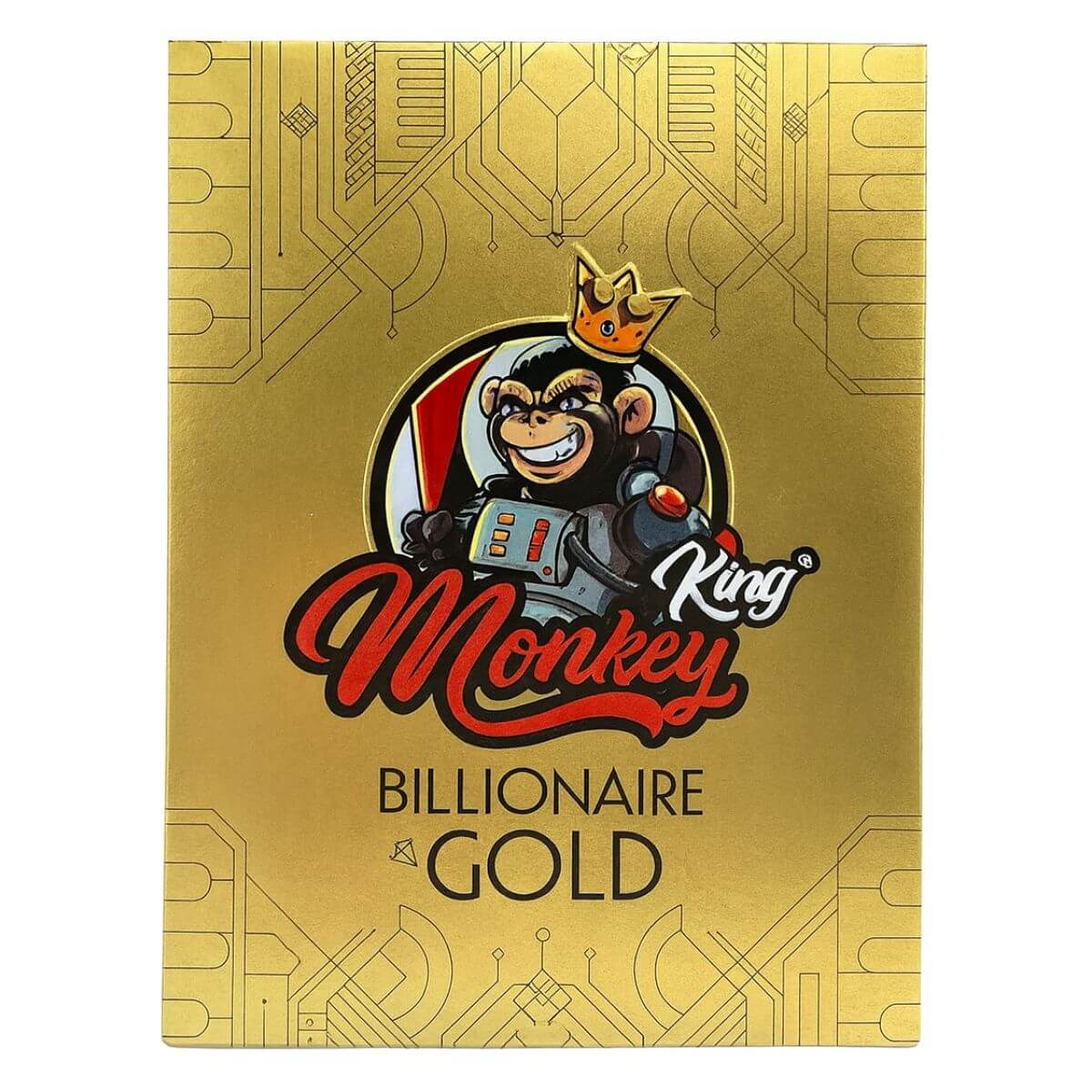 Monkey King Billionaire Gold KS Ungebleichte, ultradünne Drehpapiere (24 Stück/Display)
