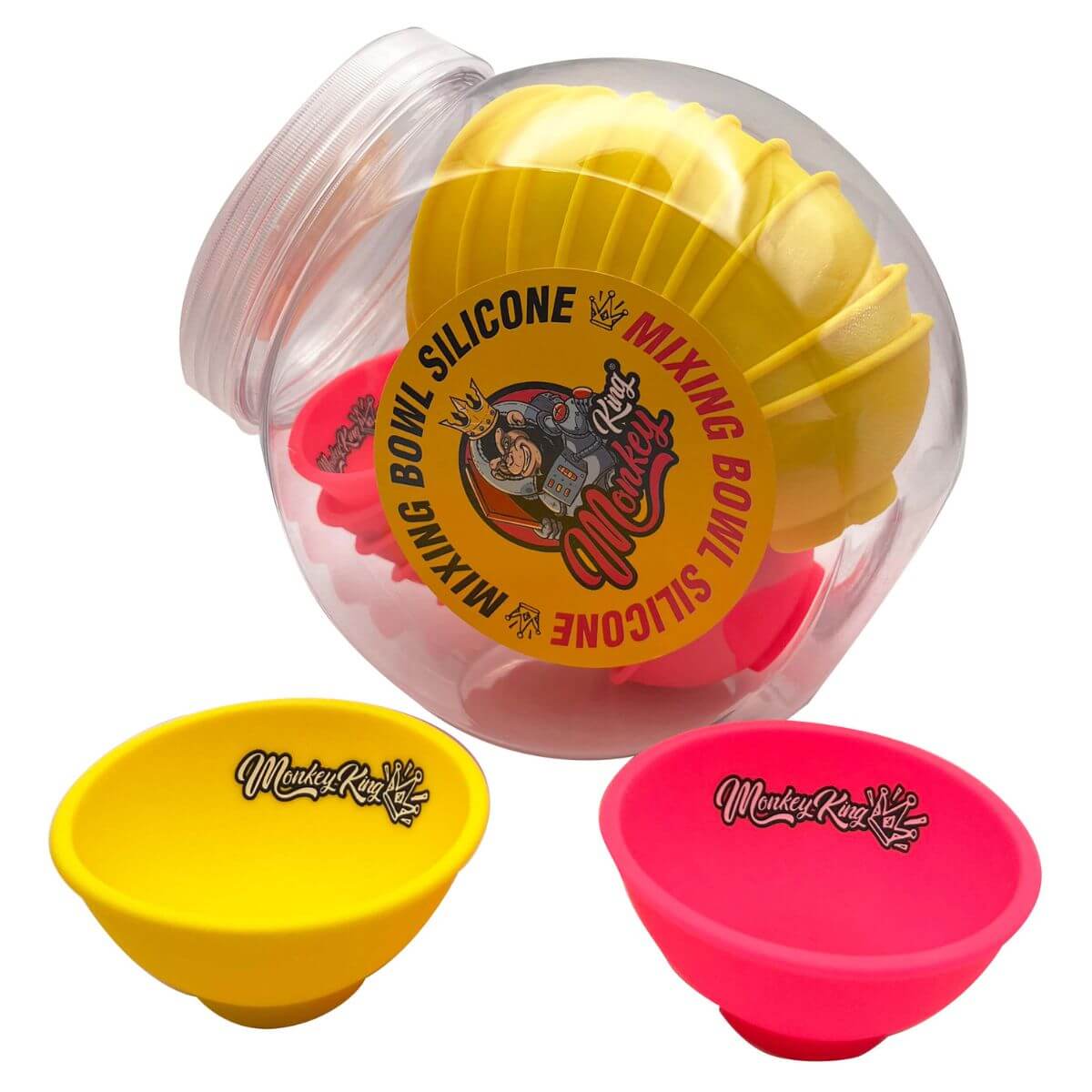 Monkey King Rührschüssel aus Silikon (24 Stück/Display)