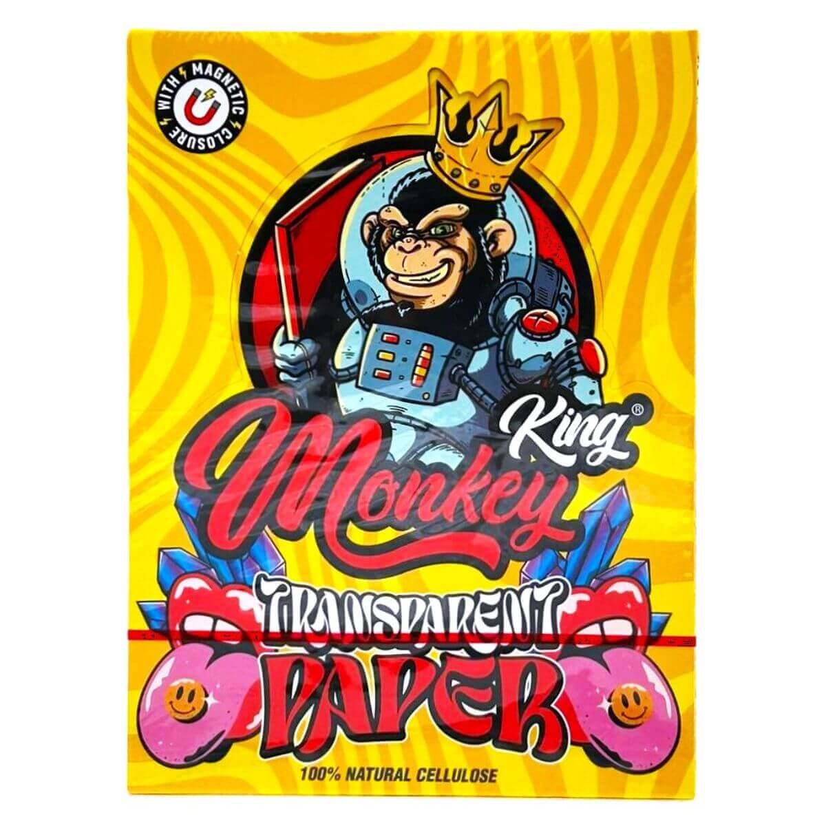 Monkey King Transparentes 100% natürliches Zellulose-Drehpapier (24 Stück/Display)