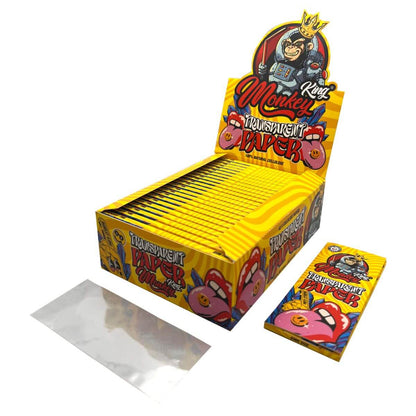 Monkey King Transparentes 100% natürliches Zellulose-Drehpapier (24 Stück/Display)