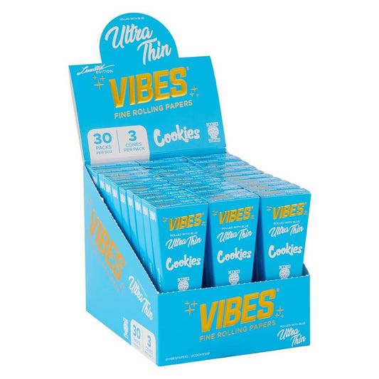VIBES x COOKIES Cones King Size Slim Ultra Thin (30 Stück/Display)