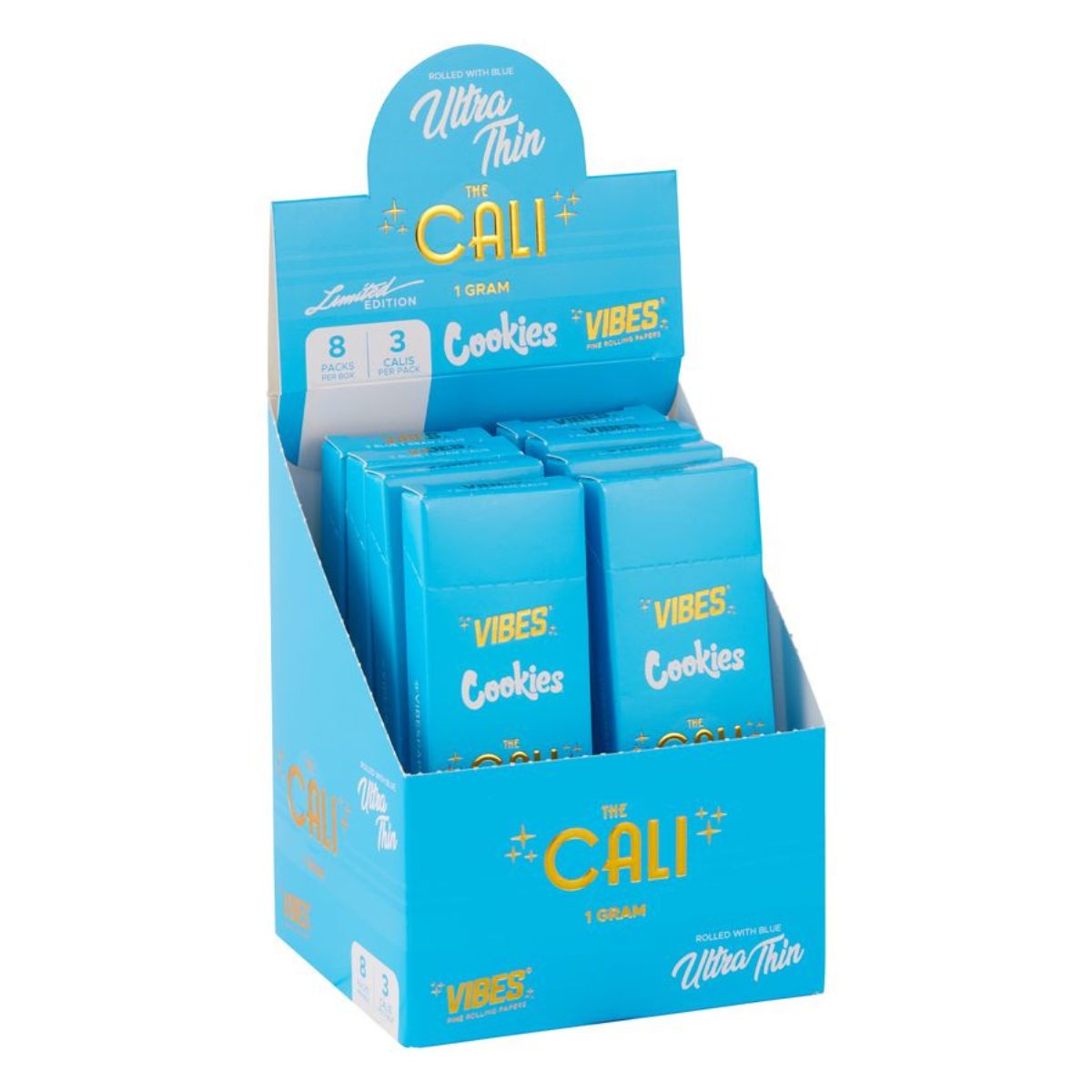 VIBES x COOKIES The Cali Cones Ultra Thin 1g 3er-Pack (8 Stück/Display)