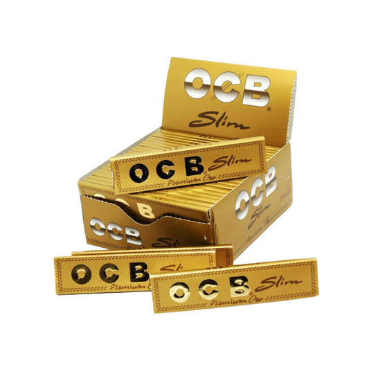 OCB Gold Slim Zigarettenpapier, 50 Heftchen
