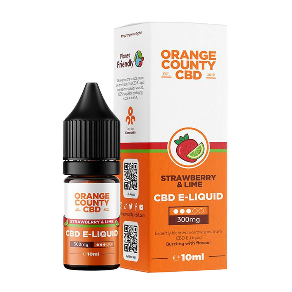 Orange County CBD E-Liquid Erdbeere & Limette