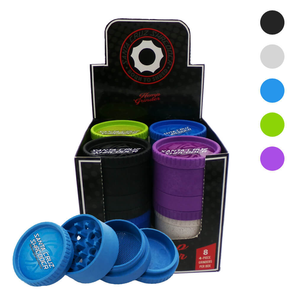 Santa Cruz Biologisch abbaubarer Hanfgrinder, 4-teilig, 55 mm (8 Stück/Display)