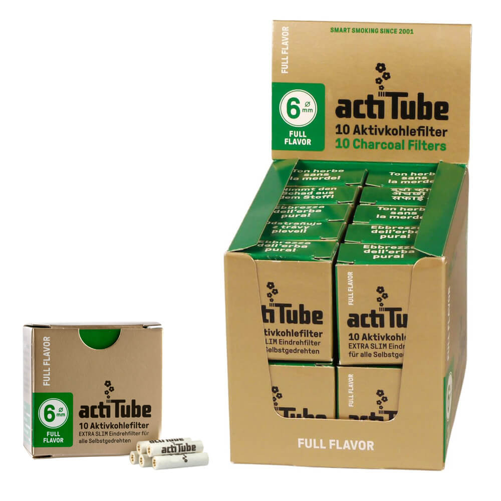 ActiTube Extra Slim Goldfilter (6 mm)