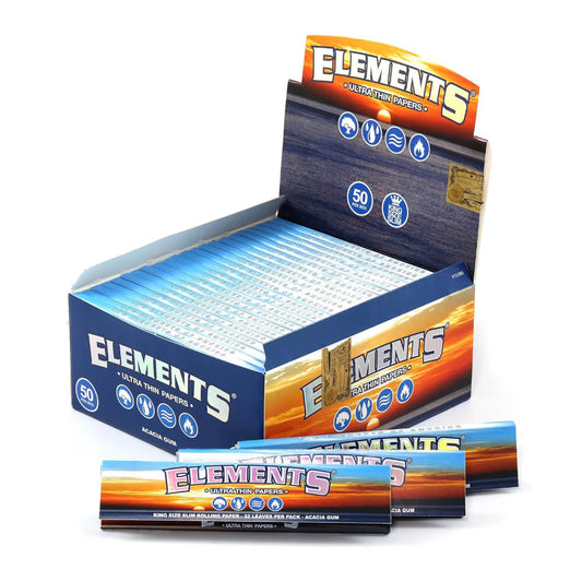 Elements Kingsize Slim Zigarettenpapier (50 Stück/Display)
