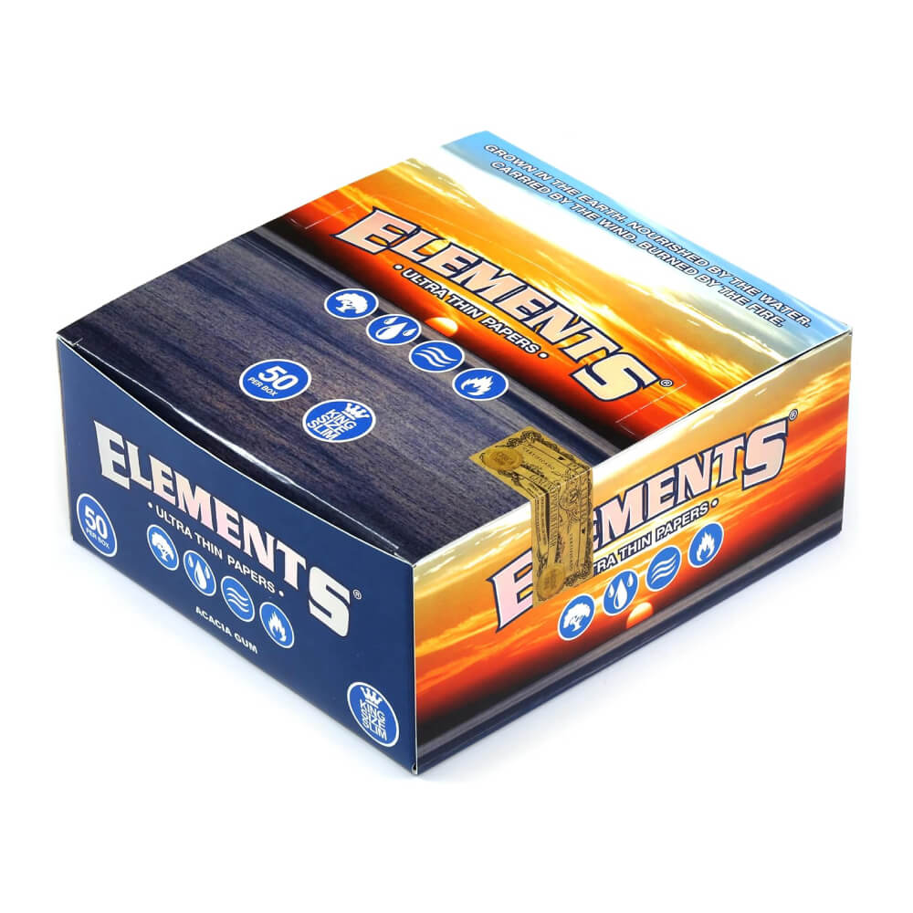 Elements Kingsize Slim Zigarettenpapier (50 Stück/Display)