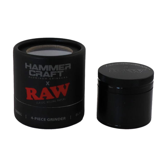 RAW Hammer Craft Kleiner Aluminium-Schleifer, schwarz, 4-teilig, 50 mm