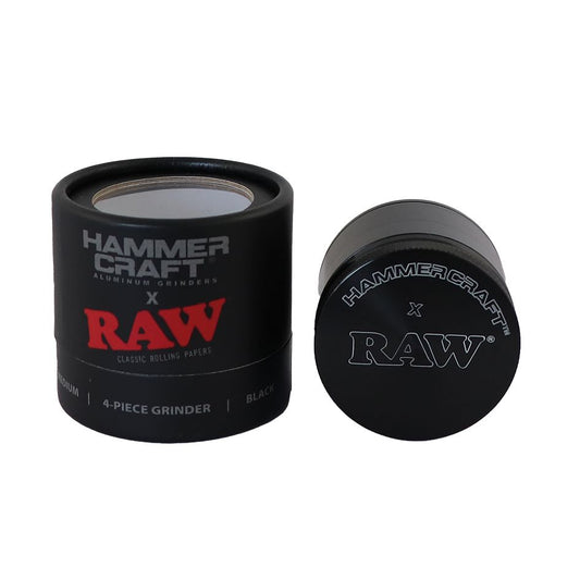 RAW Hammer Craft Mittlerer Aluminium-Schleifer Schwarz 4-teilig 55 mm