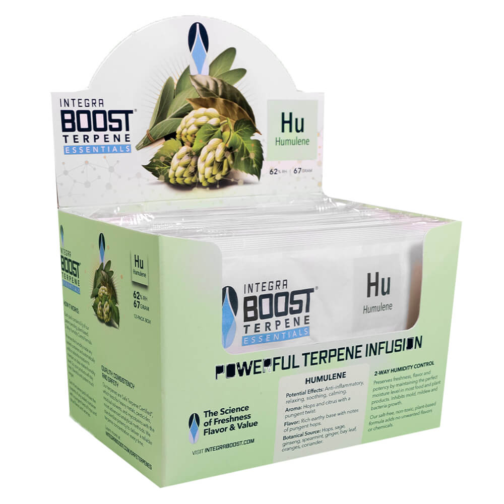 Integra Boost 2-Wege-Feuchtigkeitsregulierung Humulene Terpene 62% RH 67 Gramm (12 Stück/Display)