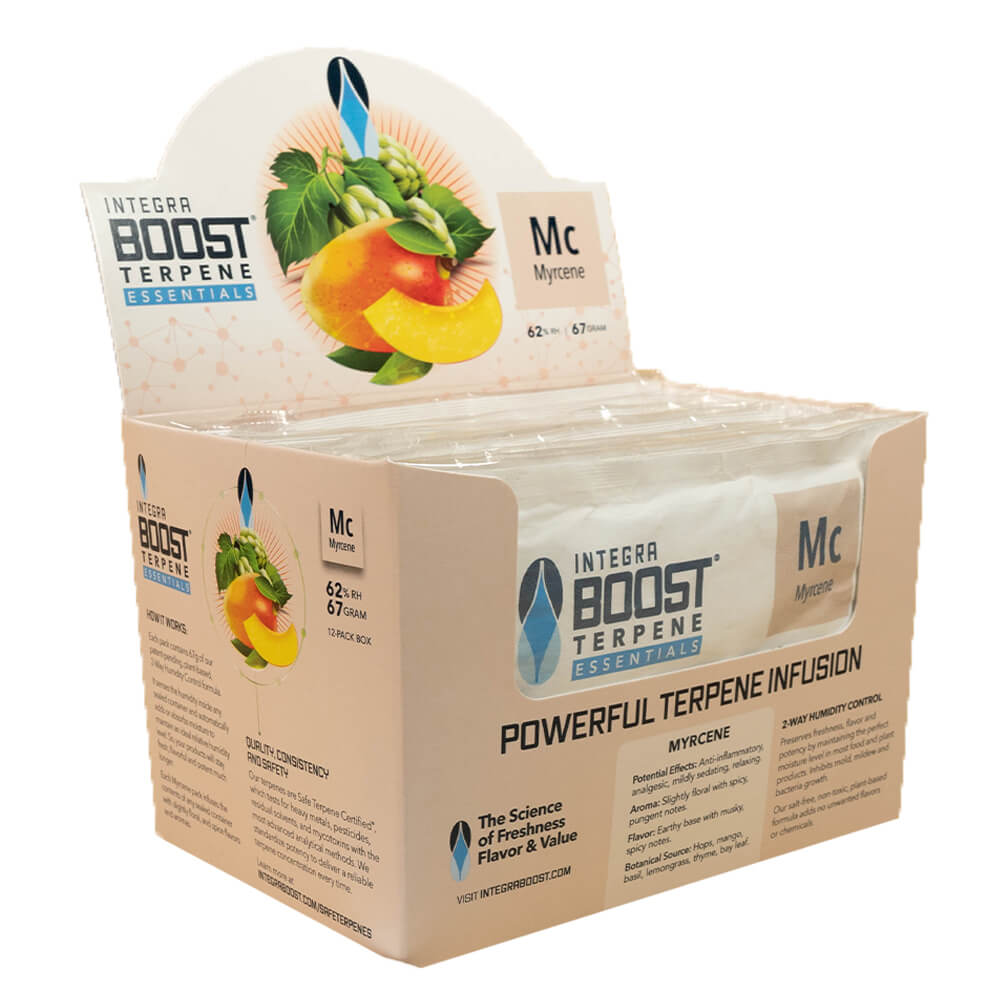 Integra Boost 2-Wege-Feuchtigkeitsregulierung Myrcen-Terpene 62% RH 67 Gramm (12 Stück/Display)