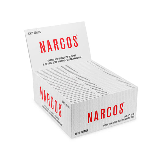 Narcos White Edition King Size Slim Rolling Papers (50 Stück/Display)