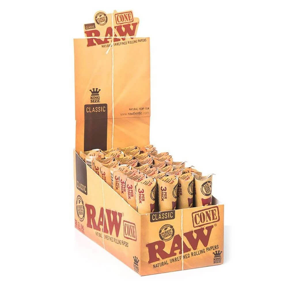 RAW Slim Cones (32 Packungen/Display) 3 Stück pro Packung