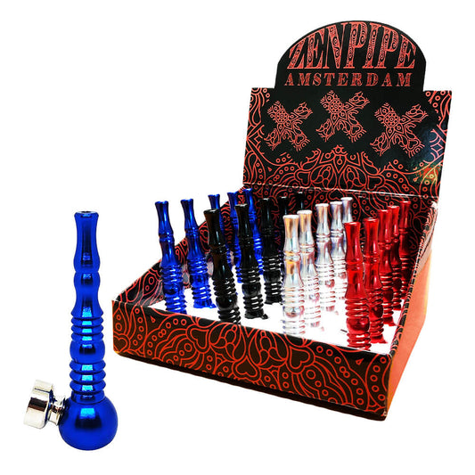 Aluminium Vortex Tabak- und Kräuterpfeife (20 Stück/Display)