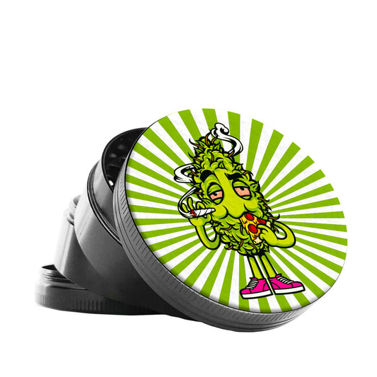 Best Buds Pizza Metallmühle, 4-teilig, 50 mm (12 Stück/Display)