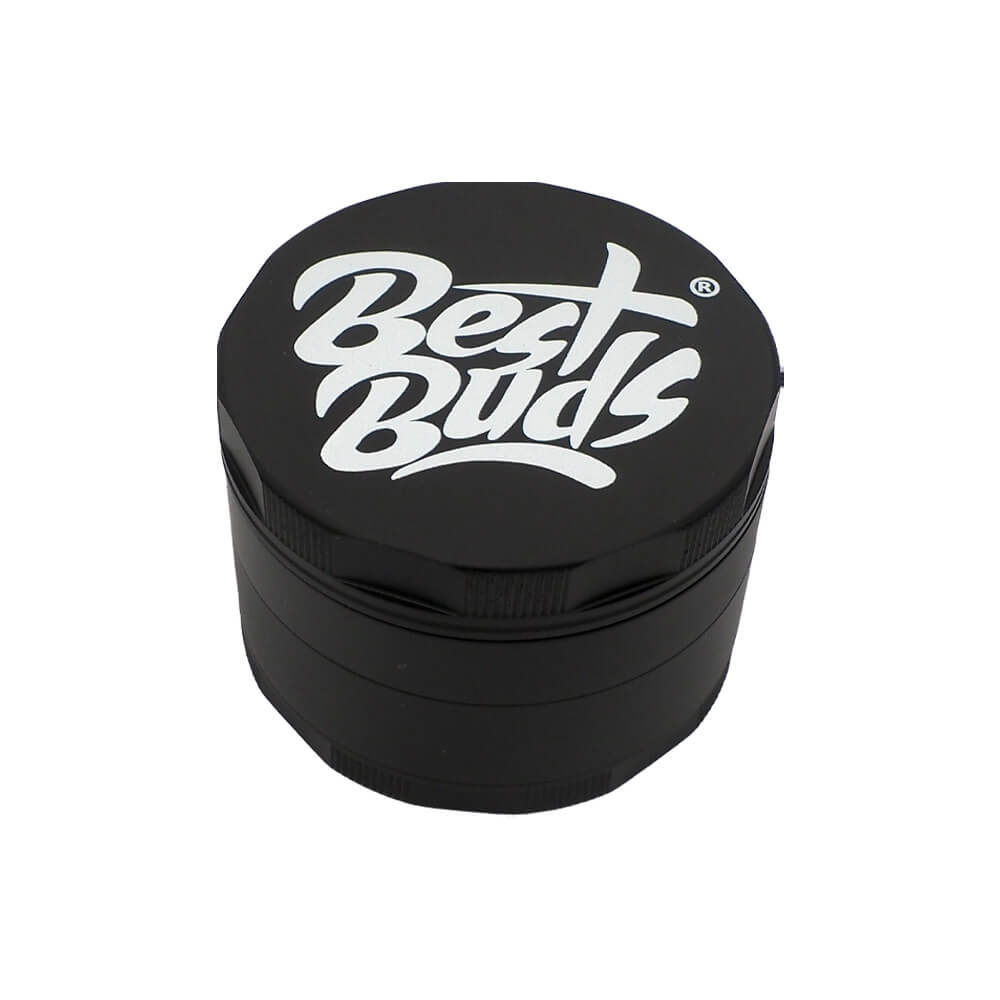 Best Buds Mighty Aluminium Grinder Schwarz 4-teilig (60mm)