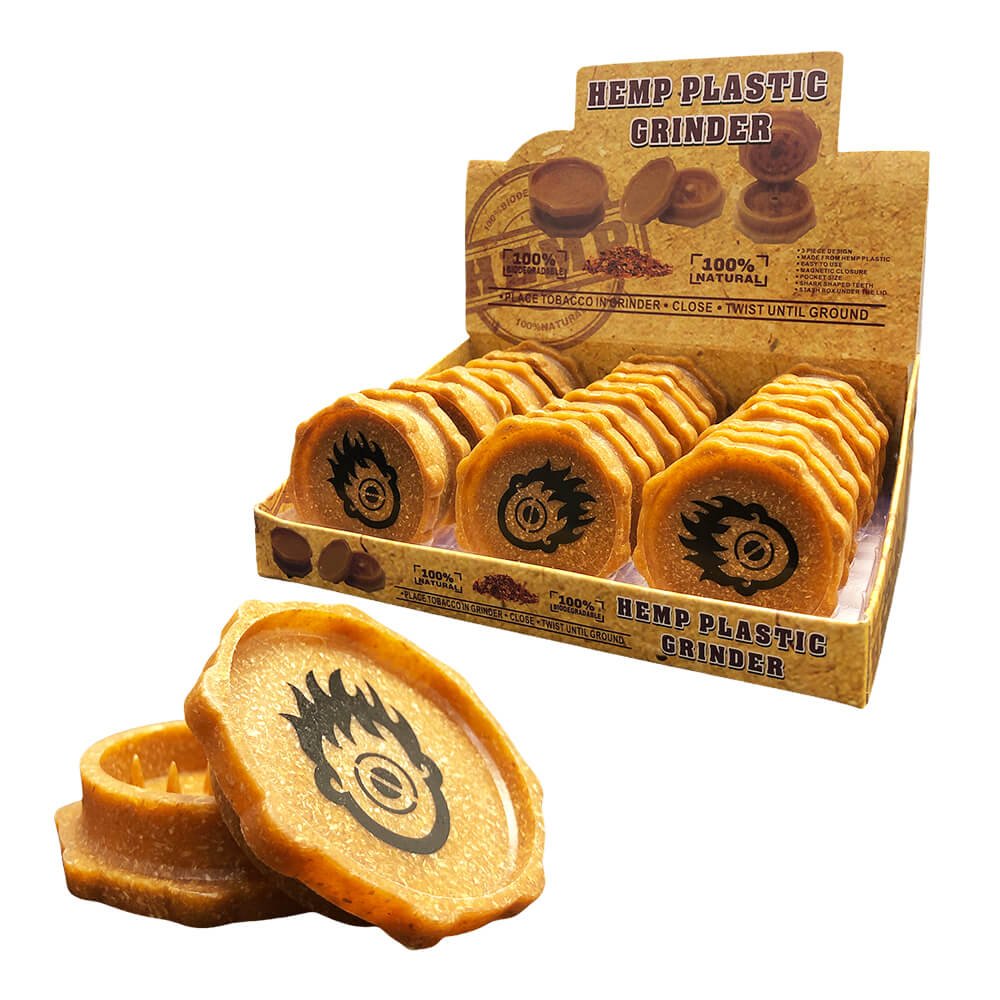 Umweltfreundlicher Grinder ZigZag 2 Teile 40mm (12 Stück/Display)