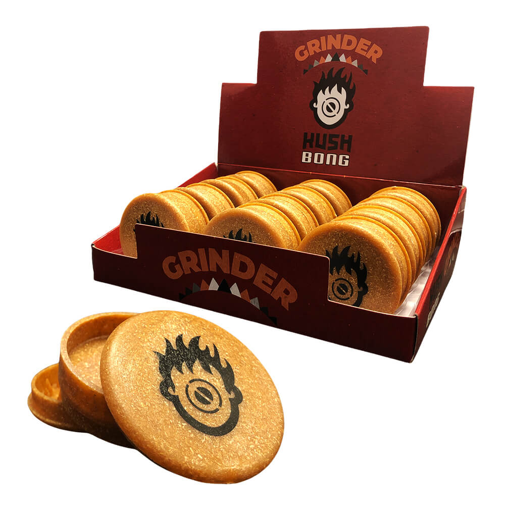 Umweltfreundlicher Grinder ZigZag Braun 3-teilig 60 mm (12 Stück/Display)