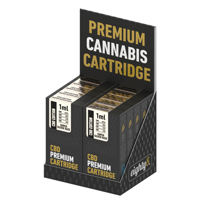 Eighty8 Super Silver Haze 45% CBD-Kartusche (10 Stück/Display)
